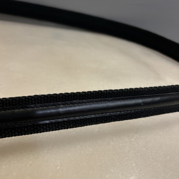 Vtg LAUREN Ralph Lauren Black Nylon Bag Purse RLL Gold Crest Embroidered - Picture 9 of 16